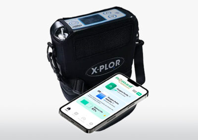 X-PLOR Portable Oxygen Concentrator and Nomad Mobile App